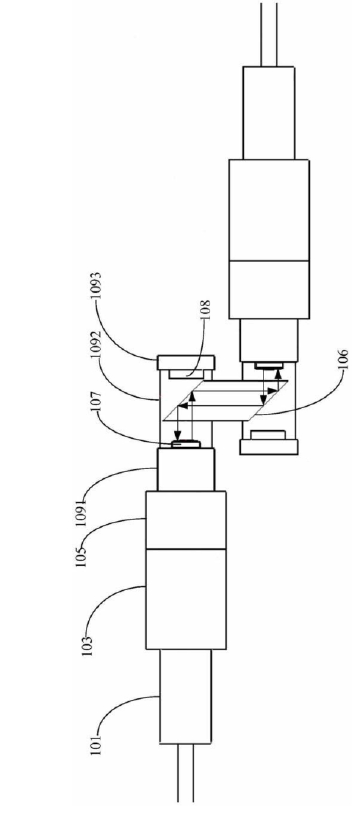 科毅光通信2*2機械式光開關反射棱鏡置入凹槽光路