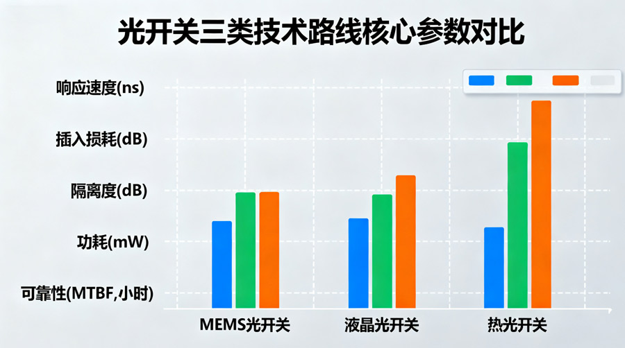光開關(guān)半導體機械液晶核心參數(shù)對比 - 廣西科毅光通信