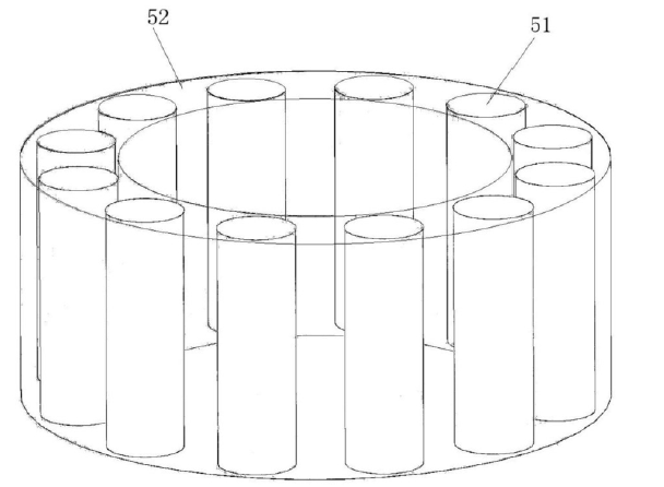 澆注聚合物后的壓電柱示意圖 - 廣西科毅光通信
